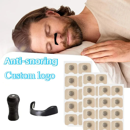 Magnetic nose strip for anti-snoring and better breathing.